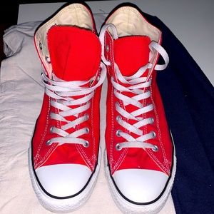 Converse Red Hightop Sneaker